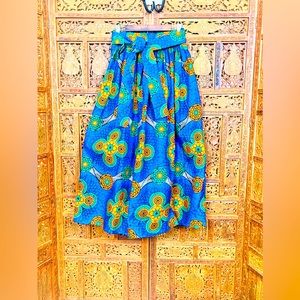 Women’s Ankara African Tribal Print Skirt. NWT